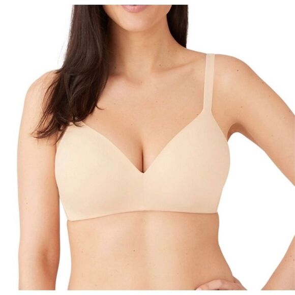Wacoal How Perfect Contour Wireless Tshirt bra in Nude 852189 size 32DD - Picture 1 of 5